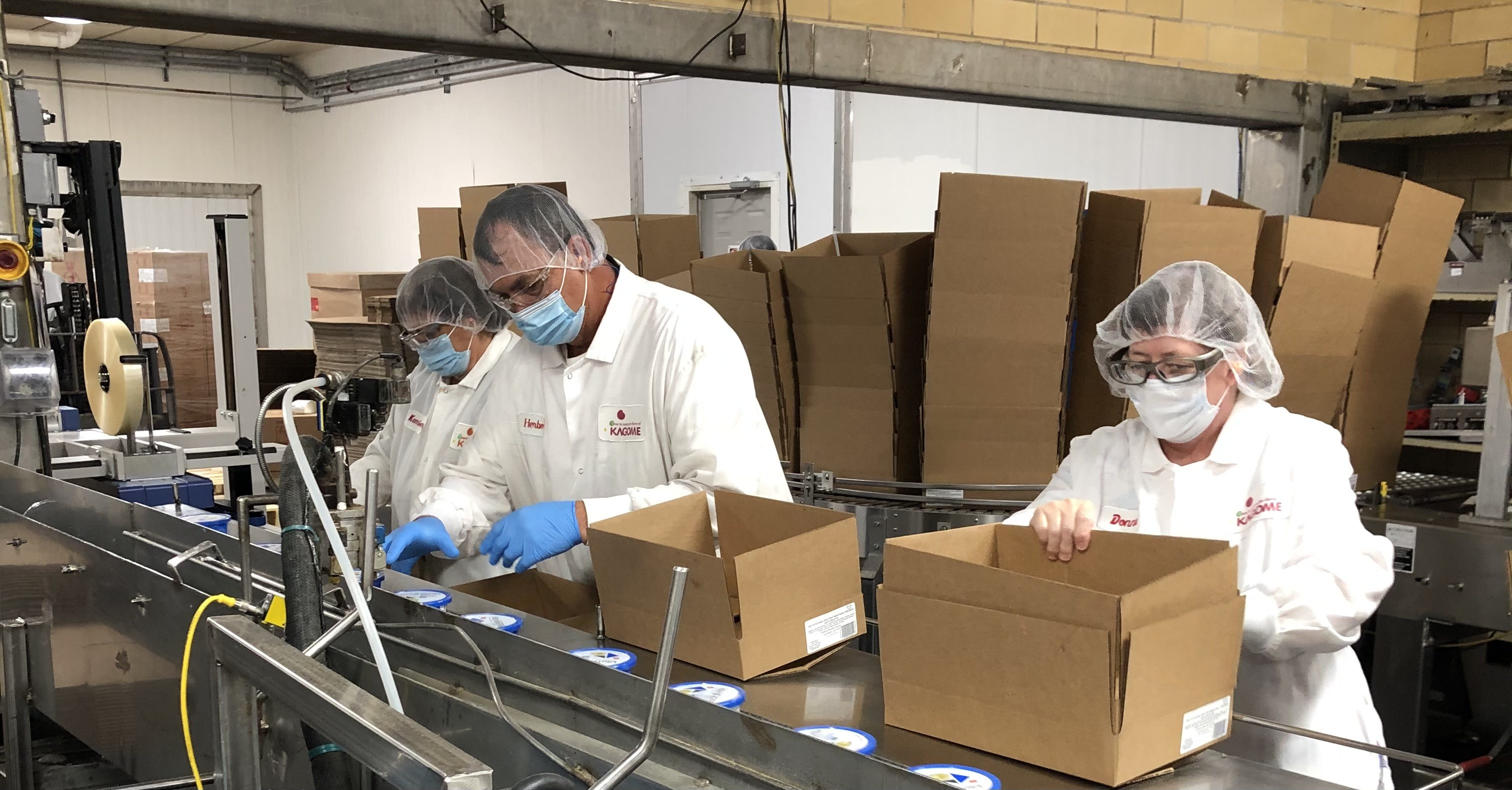 Kagome Foods packing crew